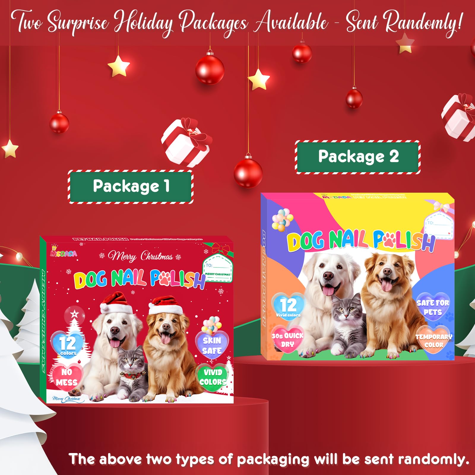 Quick Dry Dog Nail Polish Pens - 12 Color Safe Pet Nail Art Set for Puppy Grooming & Paw Care