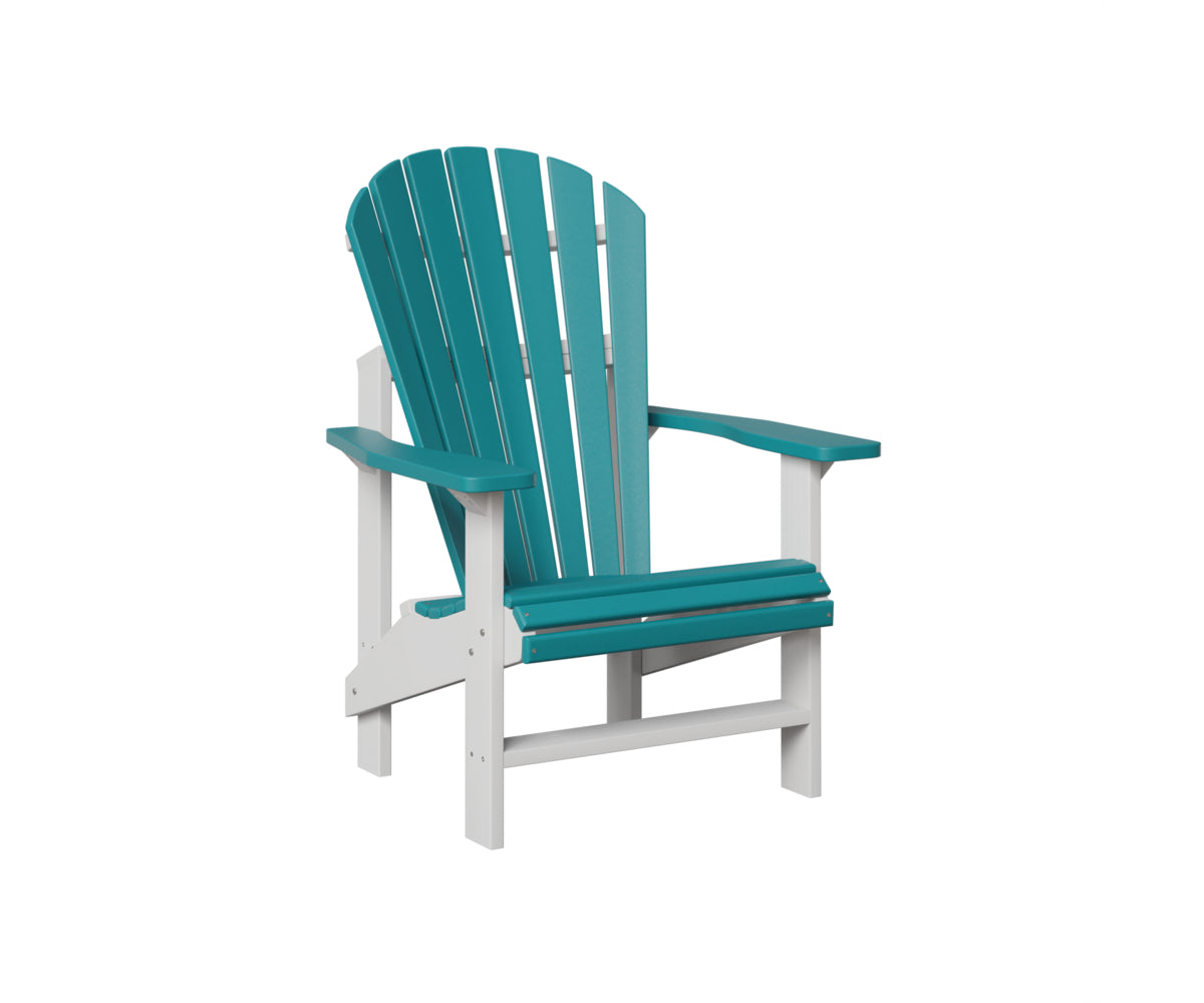 Comfortable Berlin Gardens Upright Adirondack Chair - Outdoor Patio Furniture for Relaxing in Garden, Backyard or Poolside