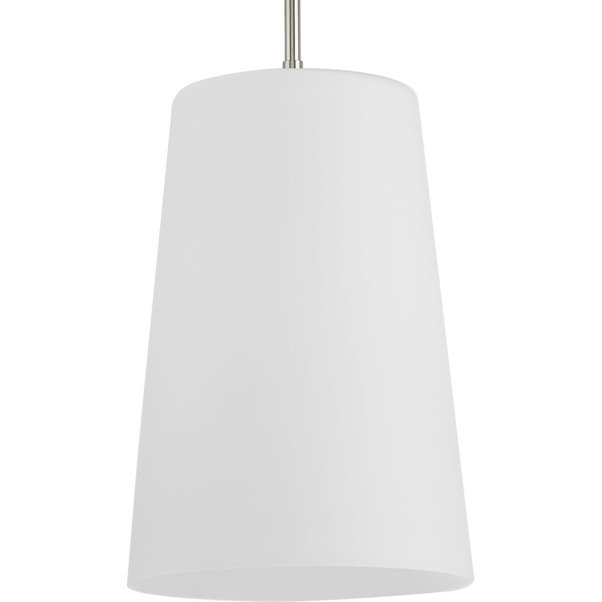 Clarion Collection One Light Etched White Pendant P500430 - Modern Glass Ceiling Light Fixture for Dining Room, Kitchen Island & Bedroom Lighting