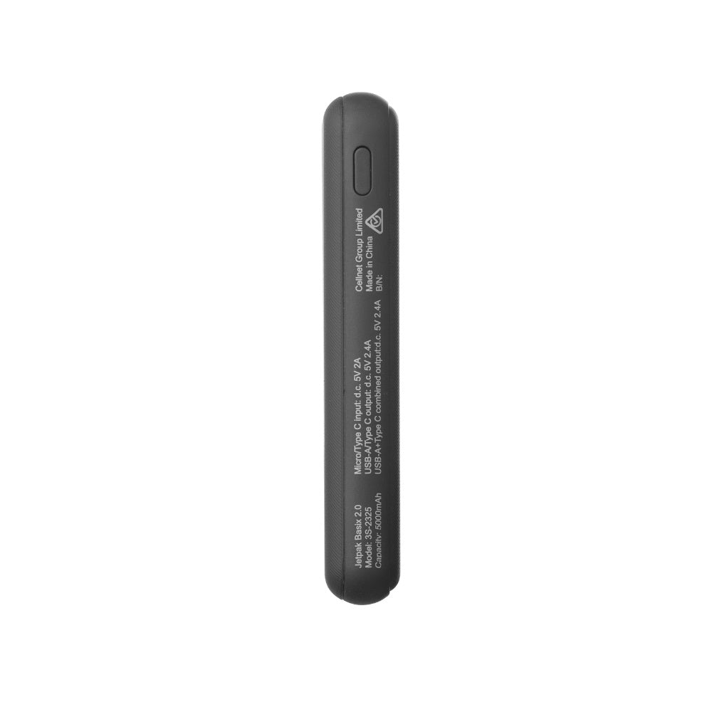 3sixT JetPak Basix 2.0 5000mAh Portable Charger Power Bank - Ultra-Compact & Fast Charging for iPhone, Android, AirPods - Perfect for Travel, Camping, and Emergency Backup