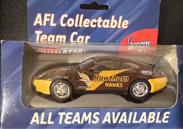 1:43 AFL Hawthorn Hawks Diecast Model Car - Collectible Sports Memorabilia for AFL Fans - Perfect for Display, Gifts, and Home Decor