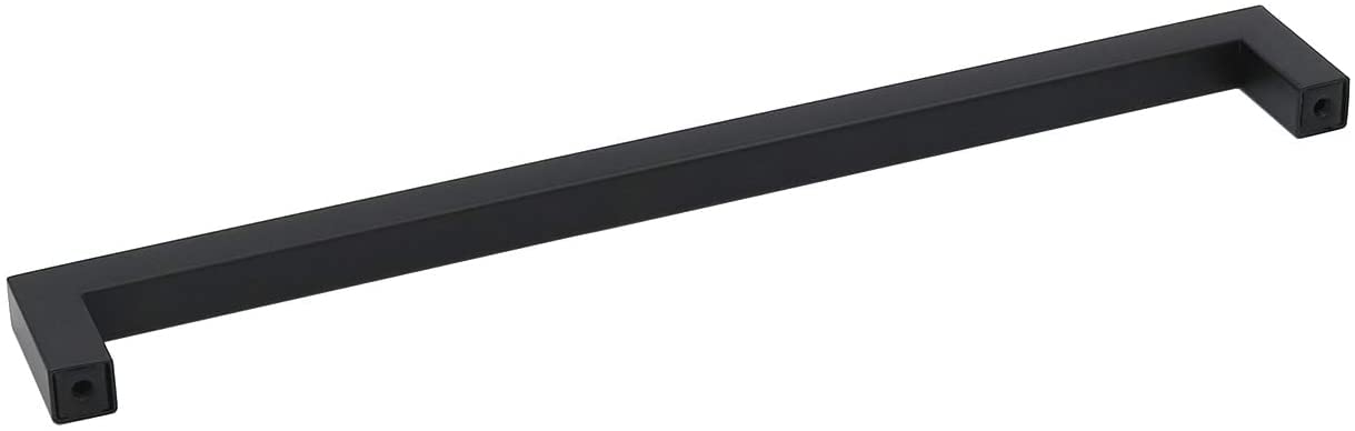 Homdiy 35-Pack Black Square Kitchen Cabinet Pulls - 4-1/2 Inch Hole Center, Stainless Steel Modern Drawer Handles for Bathroom & Kitchen Cabinets - Perfect for Home Renovation & DIY Projects