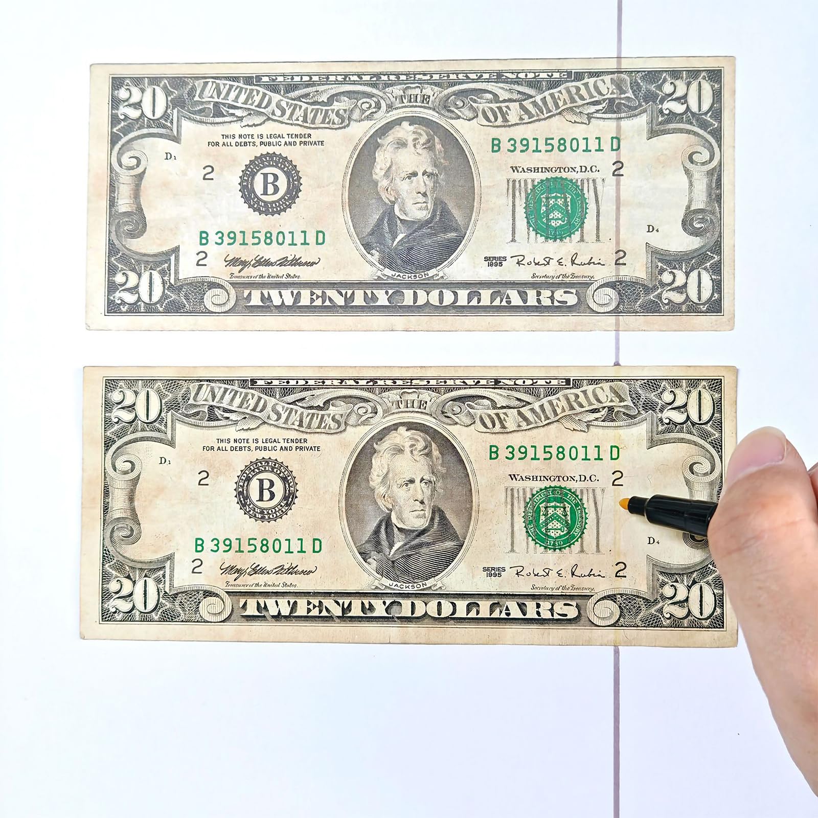 Premium UV Money Detector Pen - Authentic Bill Counterfeit Checker for Business & Retail Security | Prevent Fraud & Financial Loss | Ideal for Cashiers, Banks & Retail Stores