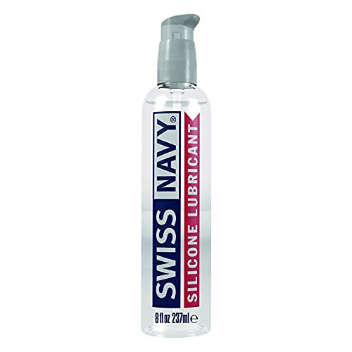 Premium Swiss Navy Silicone-Based Personal Lubricant - 8 oz | Long-Lasting Sex Gel for Couples | Enhances Intimacy & Comfort for Sensual Massage & Romantic Moments