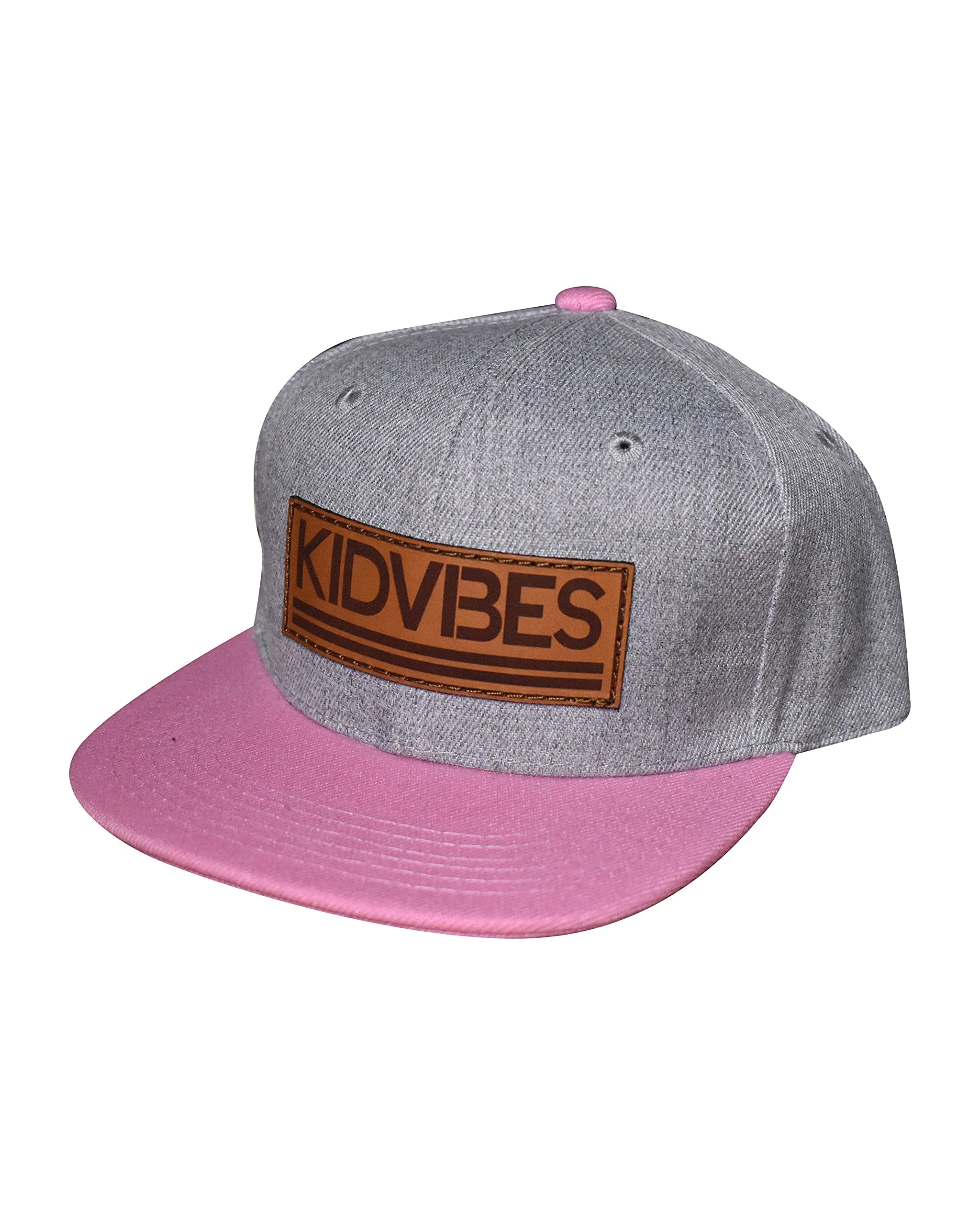 Original Kid Vibes Leather Patch Hat - Matching Family Hats for Dad, Mom & Kids | Trendy Unisex Baseball Cap for Family Outings, Photoshoots & Casual Wear