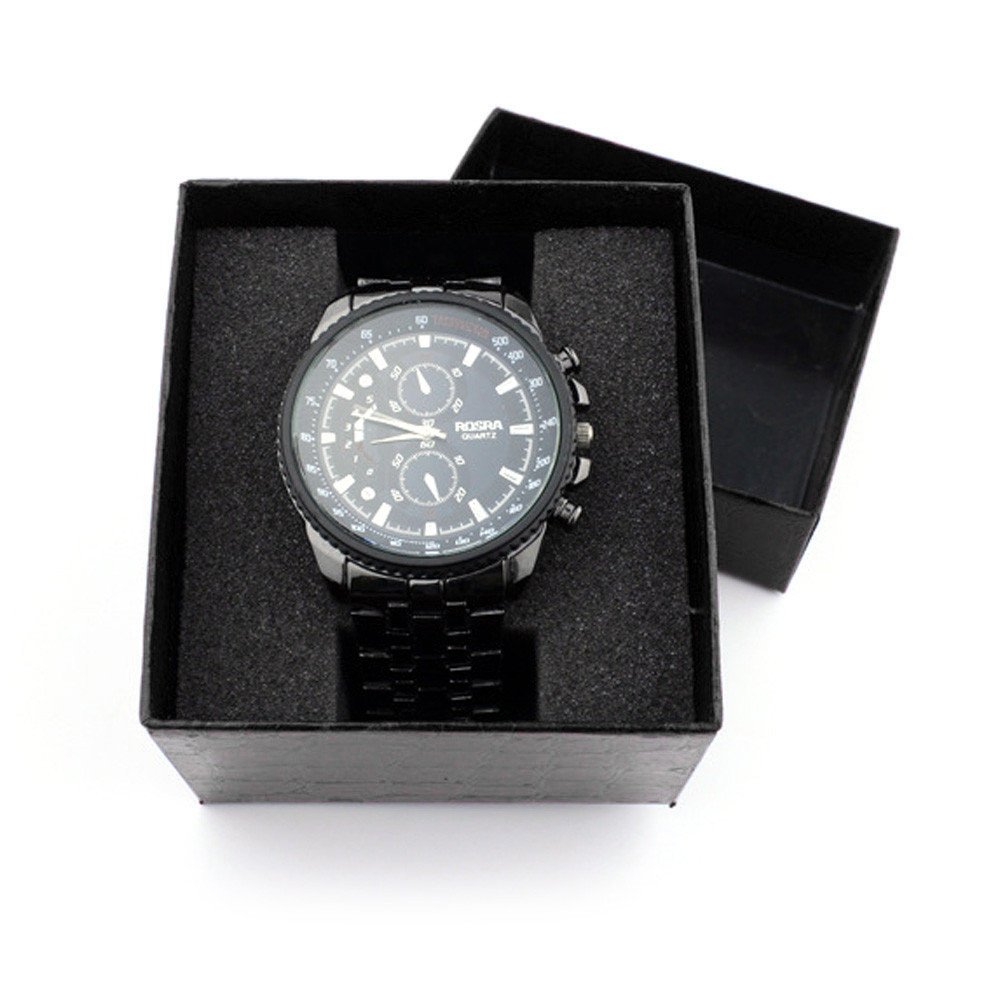 Premium Crocodile Leather Watch Box - Single Watch Storage Case for Men & Women - Elegant Jewelry Organizer for Bracelets & Bangles - Durable Gift Box for Watch Lovers (Black) - Perfect for Travel, Home Display & Luxury Watch Protection
