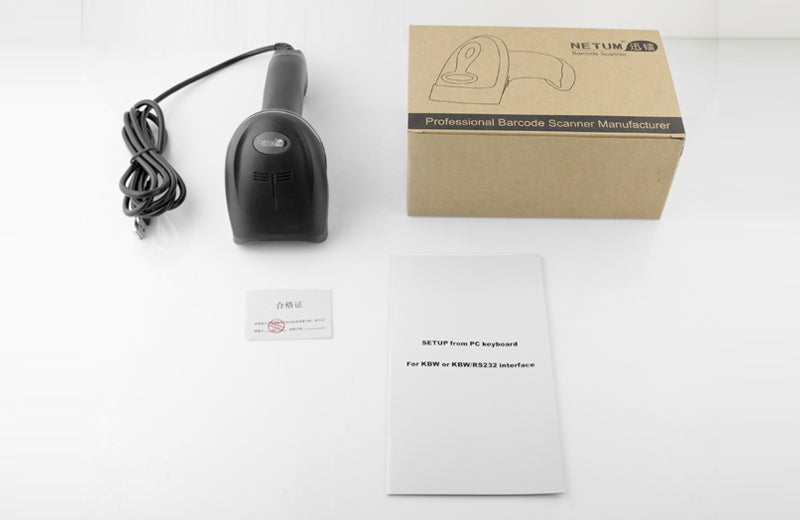 NT 2012 / RD 2013 1D USB Barcode Scanner - High-Speed Handheld Barcode Reader for Retail, Warehouse & Inventory Management (Plug & Play USB Connection)