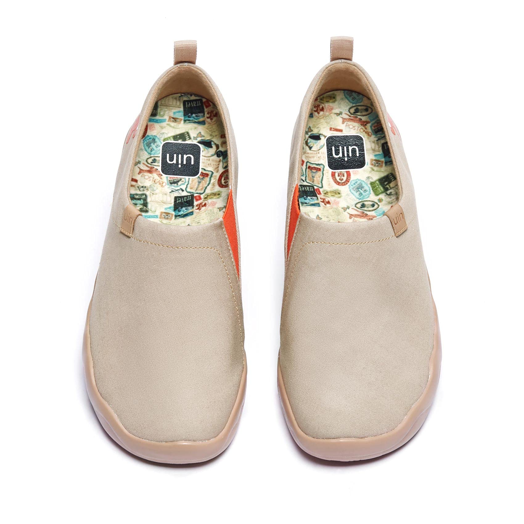 UIN Women's Slip On Sneakers - Lightweight Comfortable Walking Shoes for Women | Breathable Casual Loafers | Solid Color Travel Flats | Perfect for Work, Travel & Everyday Wear