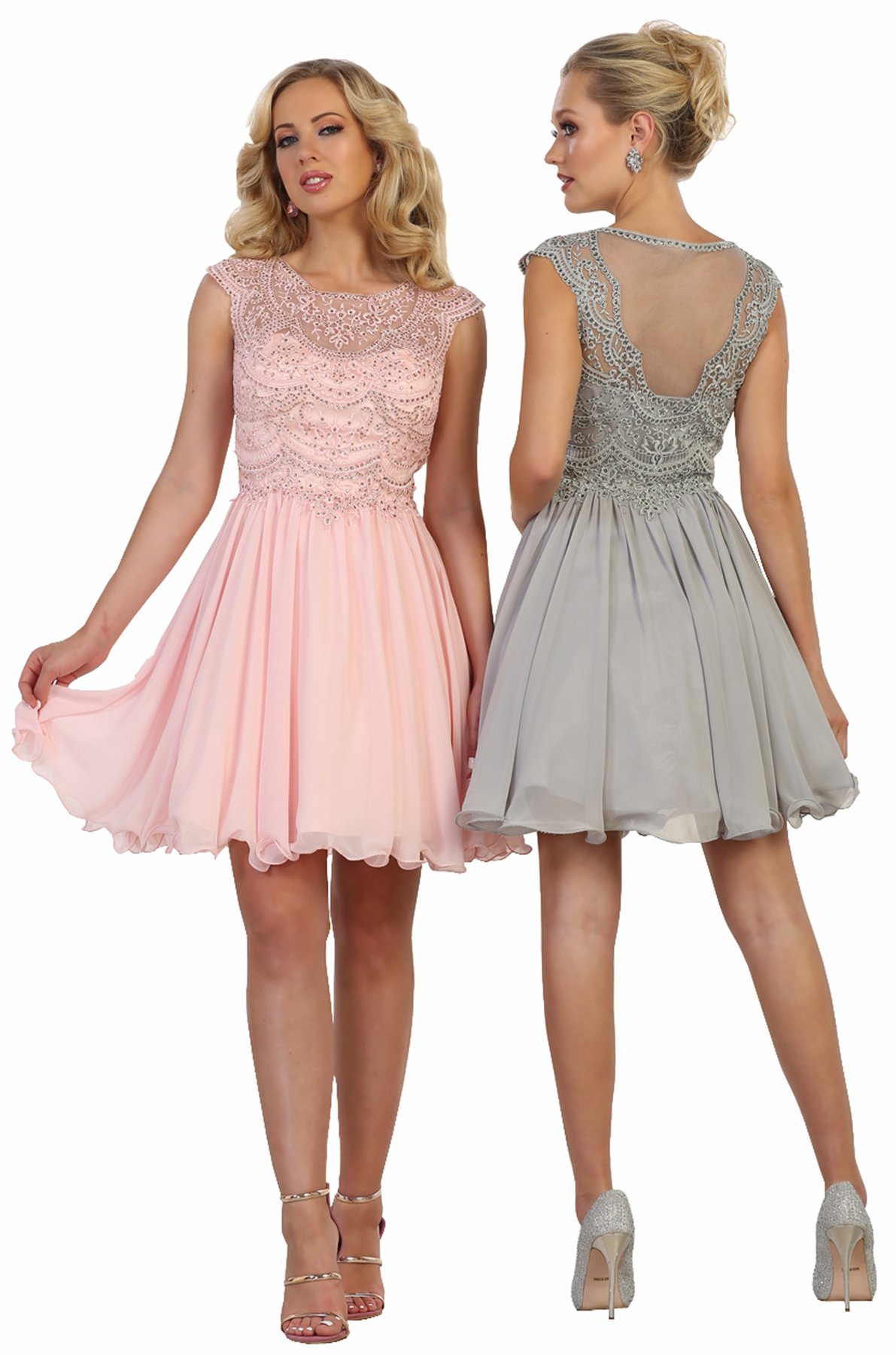 FDS1567 Women's Semi-Formal Short Party Dress for Homecoming, Prom & Cocktail Events - Elegant A-Line Mini Dress by Formal Dress Shops Inc