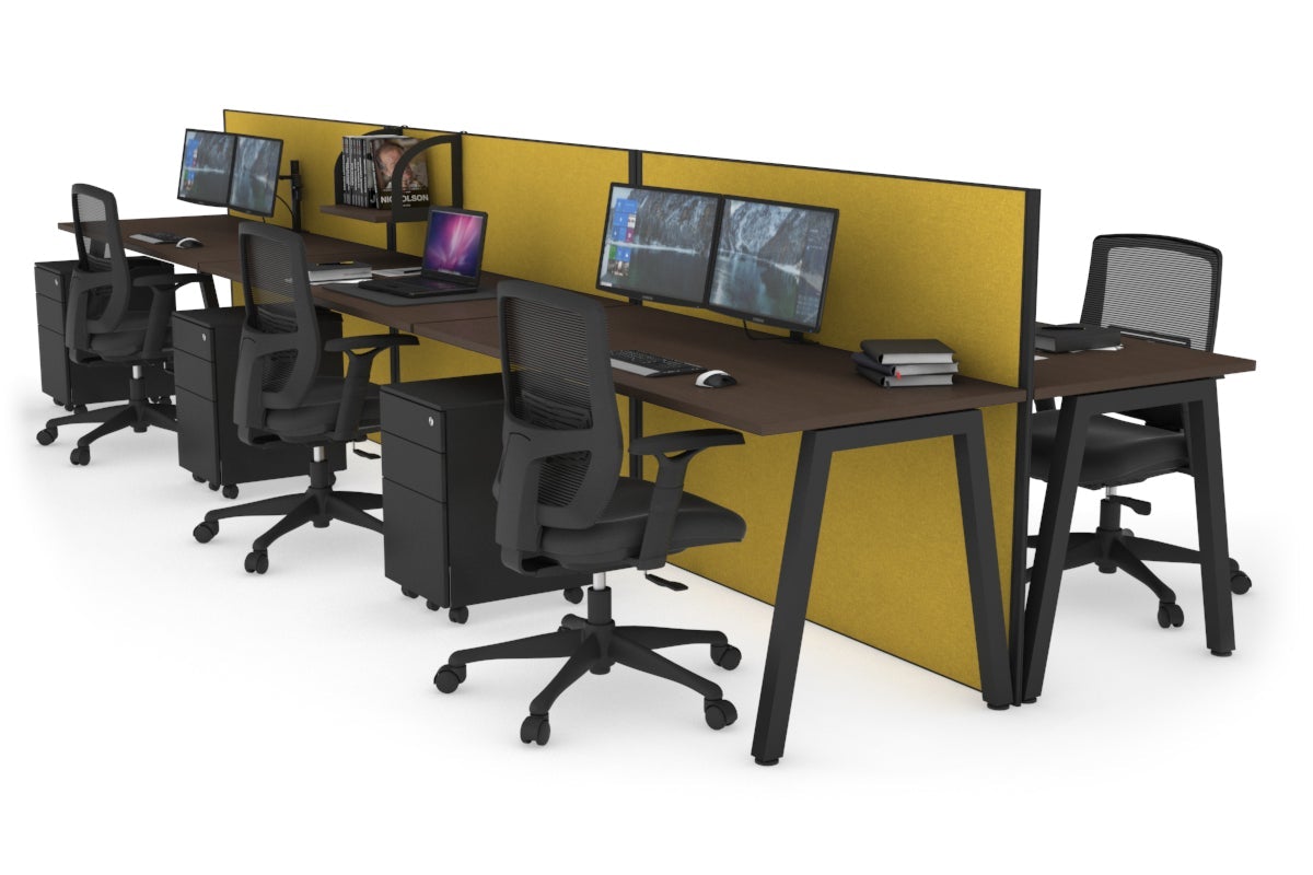 Horizon Quadro 6-Person Office Workstation Bench with A-Legs - 1800mm x 700mm (70.8