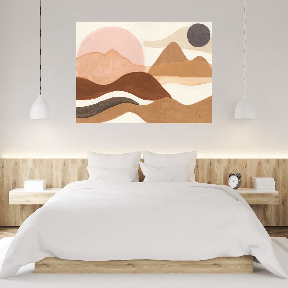 Hand-Painted Boho Canvas Wall Art by Mary Urban - Modern Abstract Painting for Living Room, Bedroom, Office & More - Ready to Hang 43x32 Inches - Perfect for Home Decor, Gifts & Interior Design