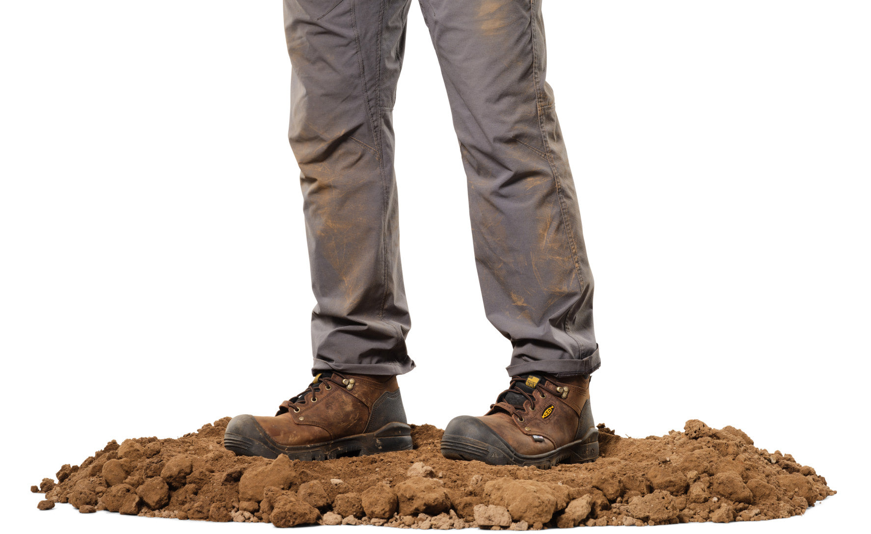 **Men's Independence 6 Waterproof Work Boots with Carbon Toe - Dark Earth & Black - Durable Safety Boots for Construction, Hiking & Outdoor Work**