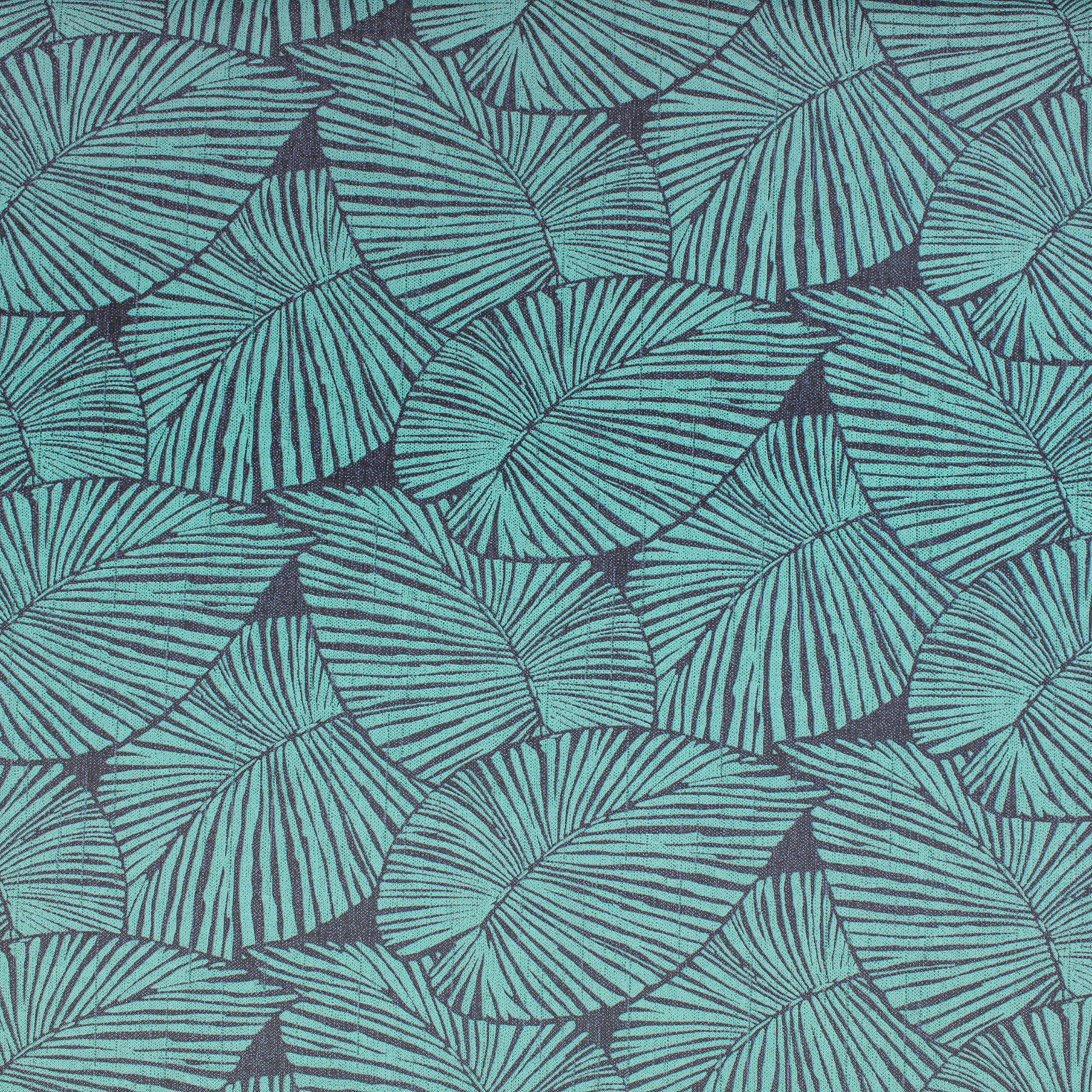 Sorra Home AZ556321SC Indoor Outdoor Bench Cushion - Waterproof, UV Resistant, Tropical Blue Pattern - Perfect for Patio, Deck, Garden & Poolside Furniture