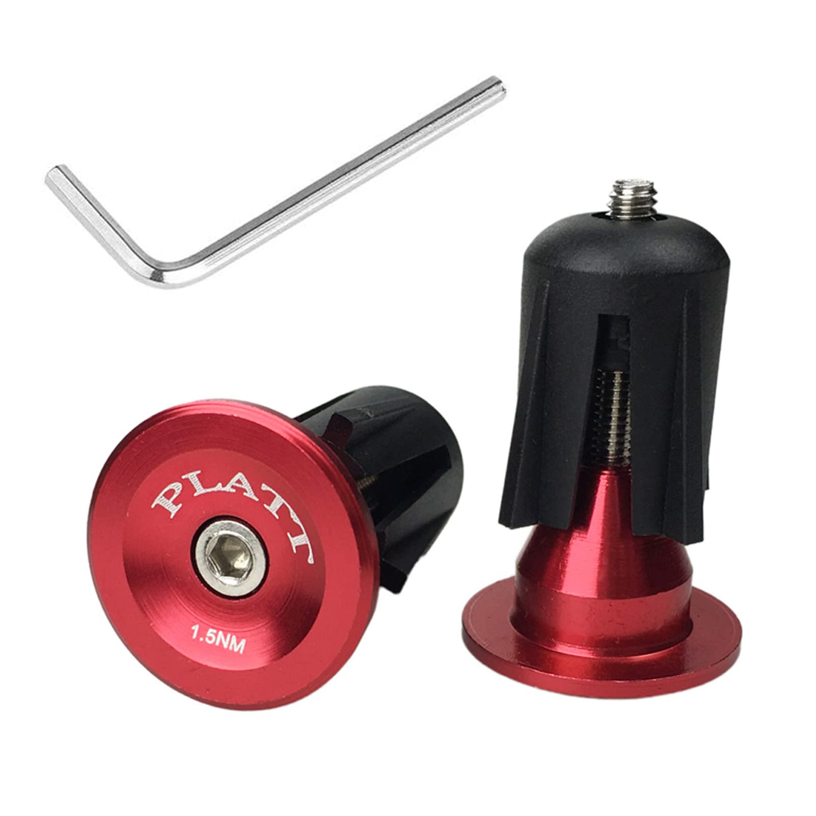 Premium Aluminum Bicycle Bar End Plugs - Durable Handlebar Caps for Road, Mountain & BMX Bikes (1 Pair) - Perfect for Cycling Safety & Bike Protection