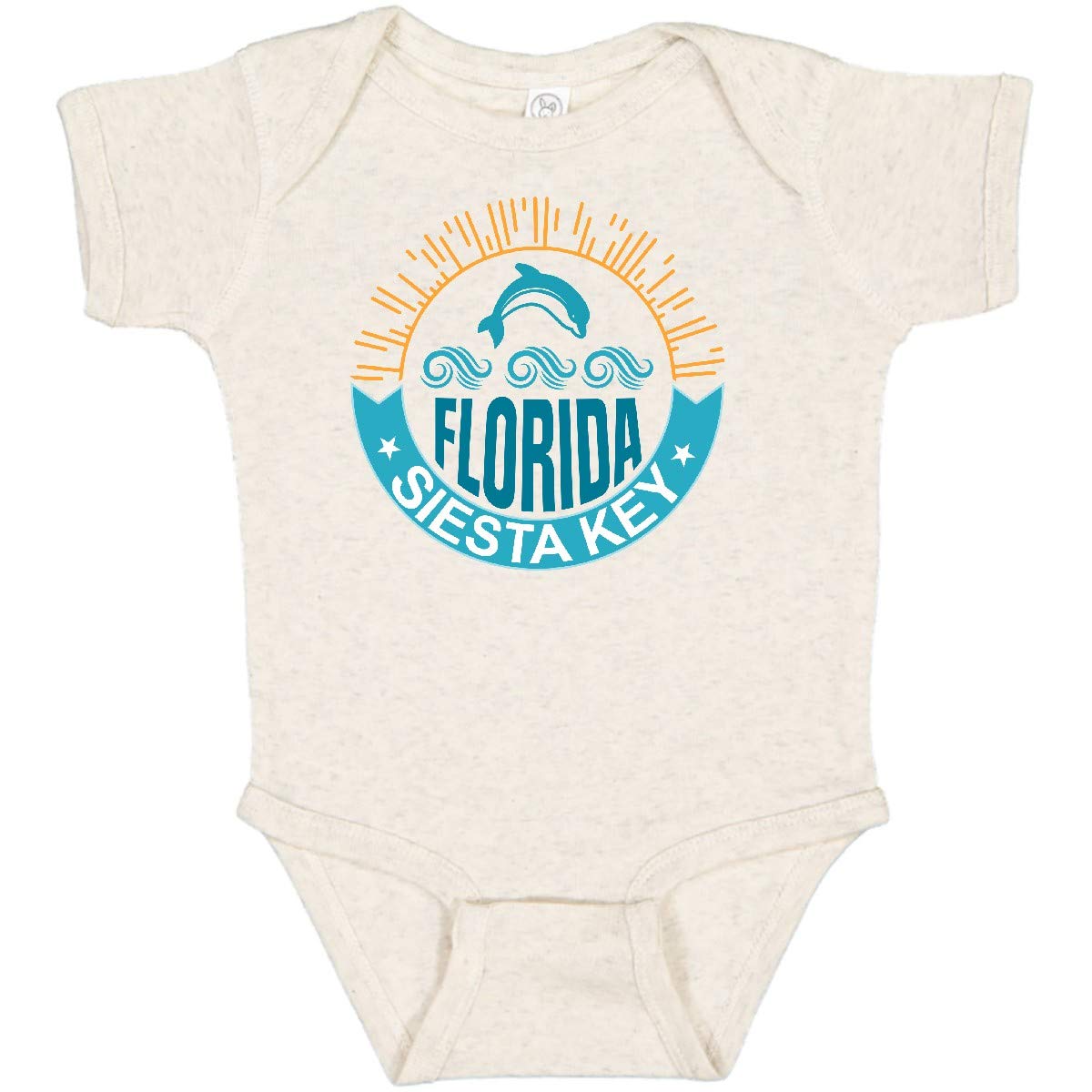 Inktastic Siesta Key Florida Beach Vacation Baby Bodysuit - Cute Infant Onesie for Beach Trips, Family Vacations & Summer Outfits