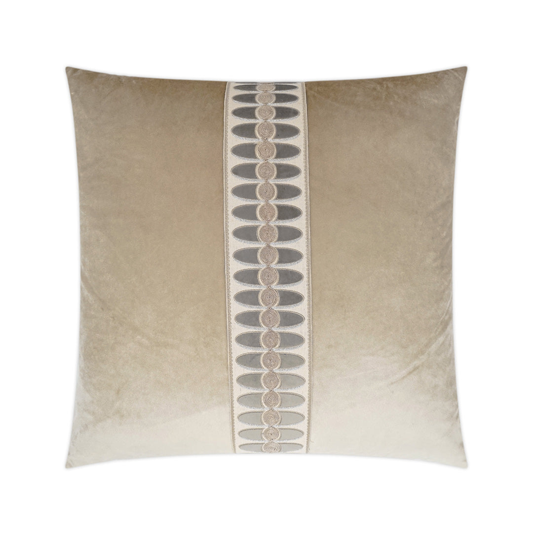 Luxury Mati Velvet Pillow - Soft Taupe Throw Pillow for Couch, Bed & Sofa - Elegant Home Decor for Living Room, Bedroom & Dorm