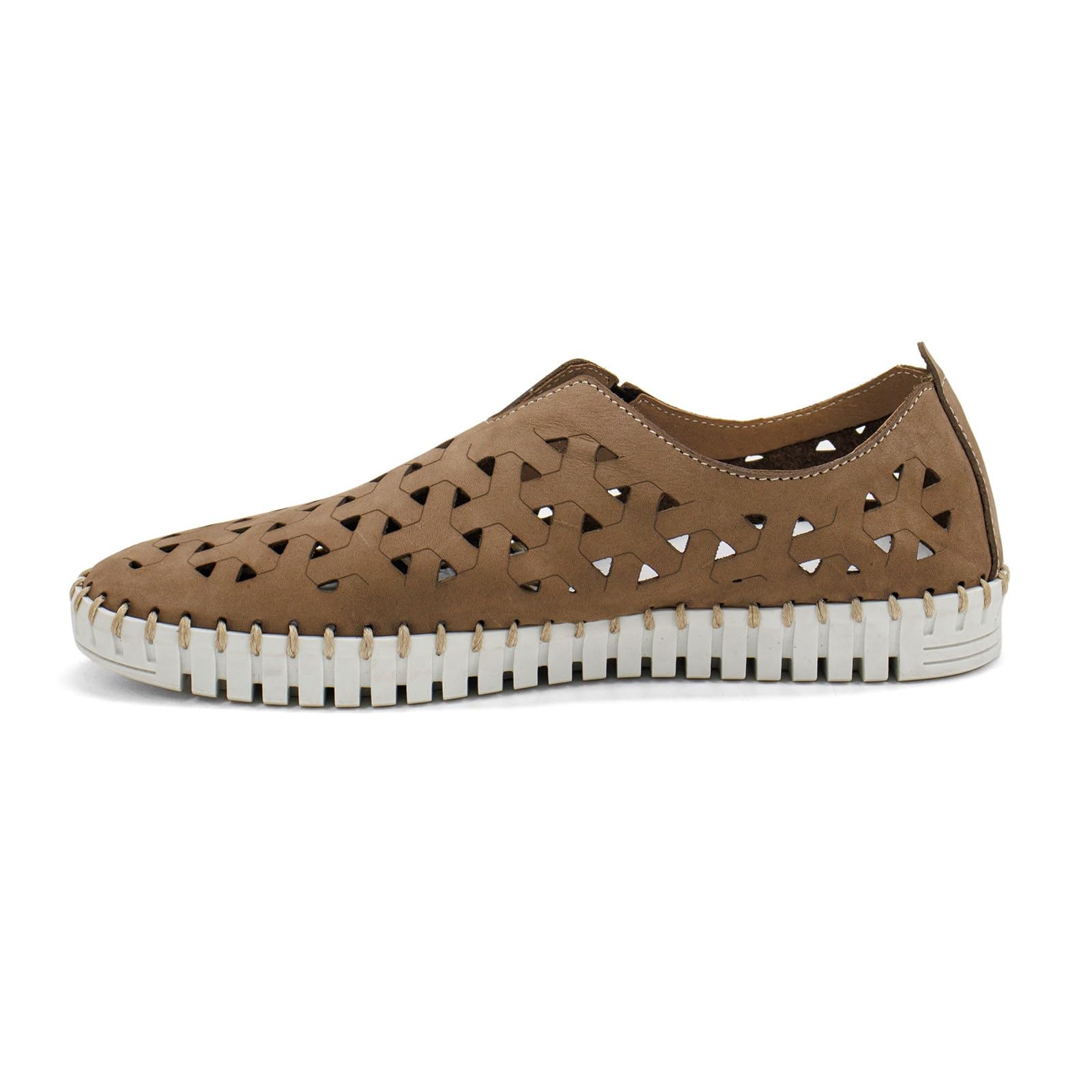 Eric Michael Women's Lightweight Slip-On Flats - Comfortable European Casual Shoes for Walking, Travel & Everyday Wear
