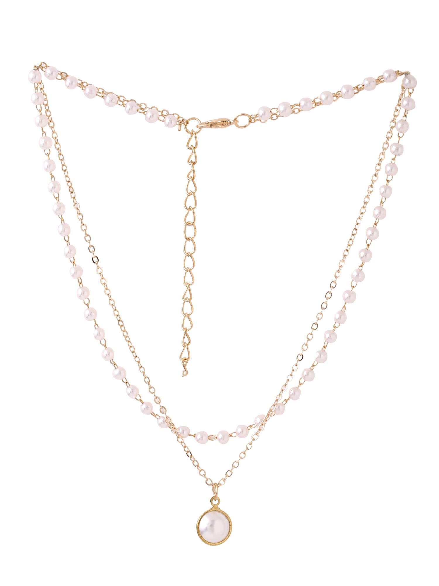 Elegant Yellow Chime Pendant Necklace for Women & Girls - 2-Piece Long Chain Jewelry Set | Perfect Birthday Gift, Anniversary Present for Wife | Ideal for Parties, Date Nights & Special Occasions