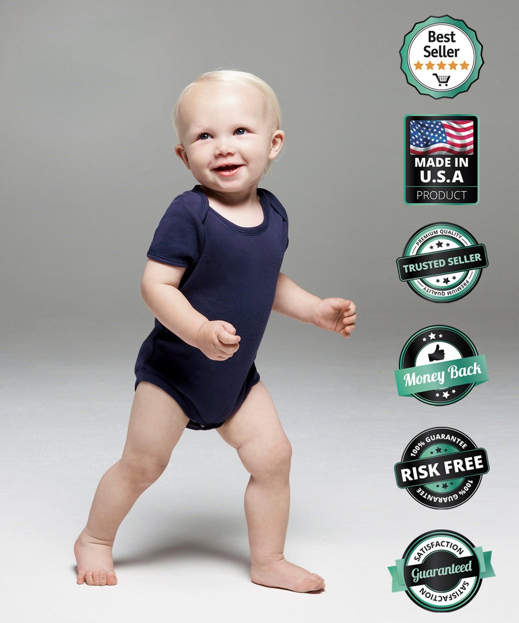 Happy Birthday Daddy Bodysuit - Cute Baby Boy Girl Gift for Dad from Son or Daughter | Newborn Infant Outfit for Birthday Celebrations & Family Photos