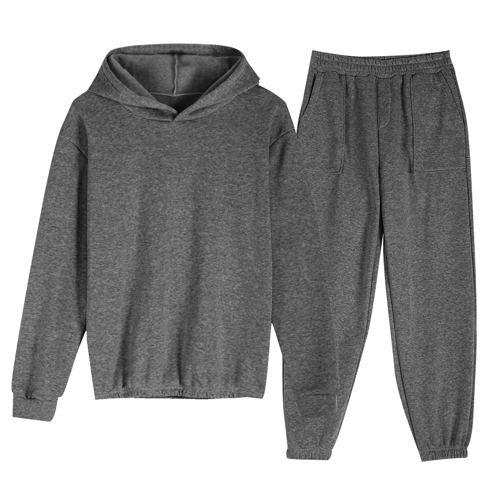 Women's 2-Piece Lounge Set - Oversized Hoodie & Baggy Sweatpants with Pockets | Comfy Casual Outfit for Home, Workout & Streetwear Fashion