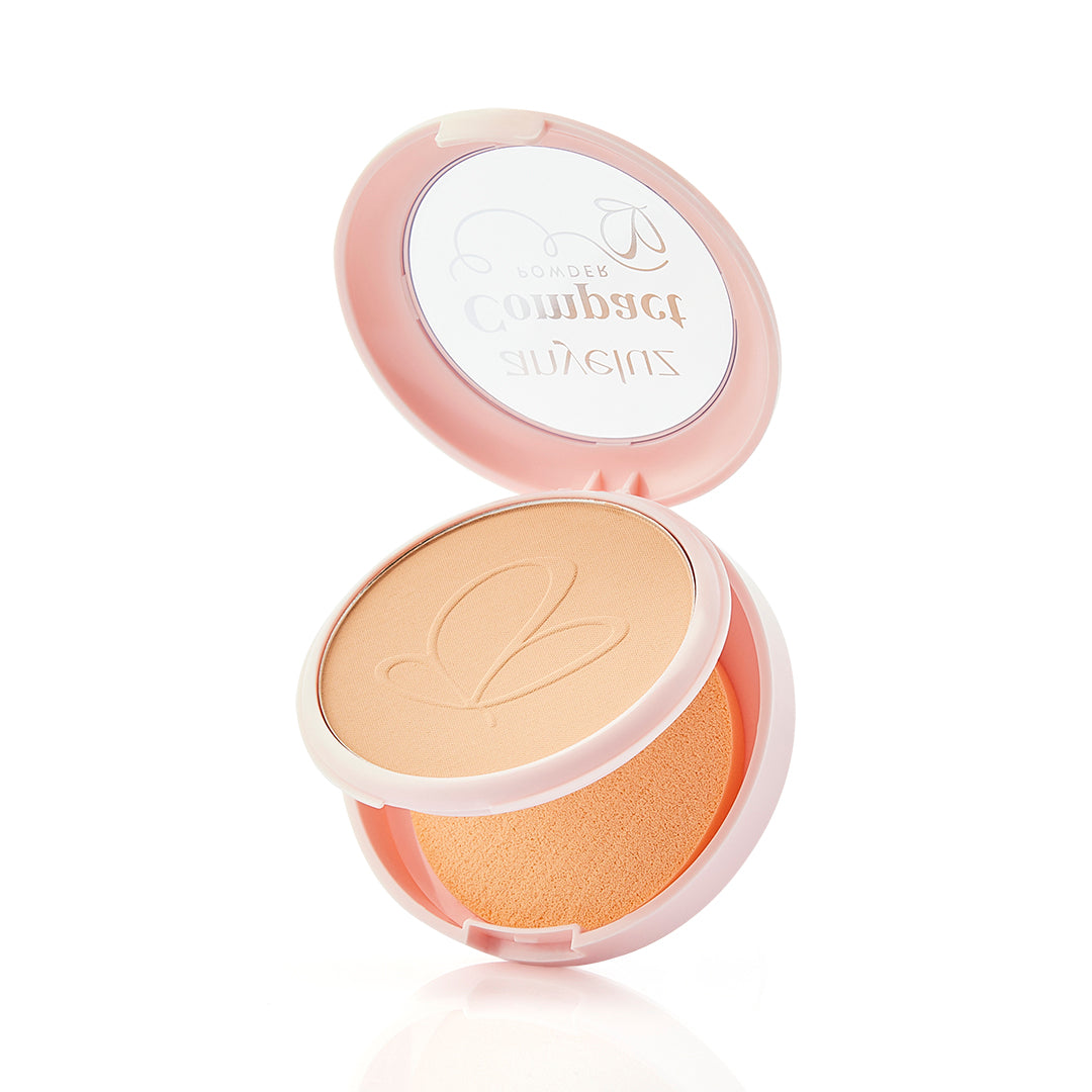 Anyeluz Compact Powder - Long Lasting Matte Finish, Oil Control & Pore Minimizing for Flawless Skin | Perfect for Daily Makeup & Touch-Ups