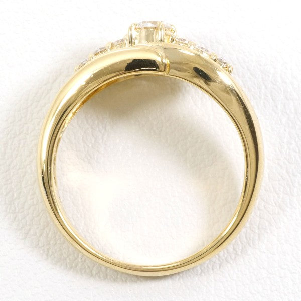 18K Yellow Gold Diamond Ring for Women - Elegant Solitaire Engagement & Wedding Band - Perfect for Proposals, Anniversaries, and Special Occasions
