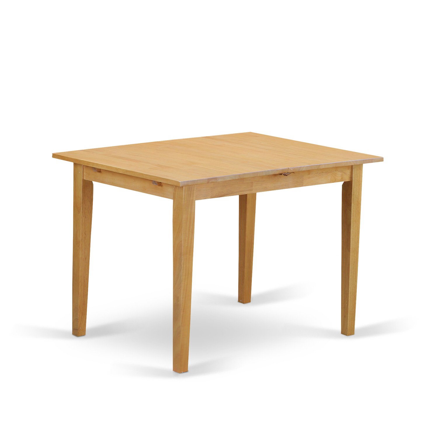 East West Furniture NOAV3-OAK-W 3 Piece Oak Dining Table Set with Butterfly Leaf - 32x54 Inch Rectangle Kitchen Table & 2 Chairs - Perfect for Small Spaces, Breakfast Nooks & Compact Dining Rooms