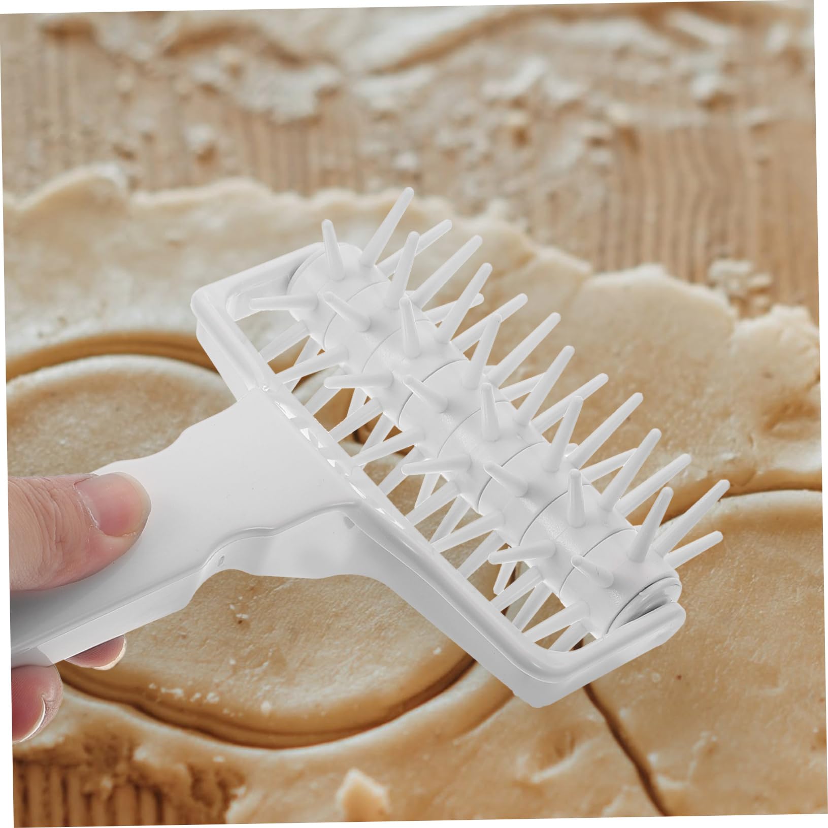 1pc Pizza Dough Docker & Pastry Needle Wheel - Professional Pizza Hole Puncher & Dough Roller Tool for Perfect Homemade Pizza - Ideal for Baking, Cooking, and Restaurant Use