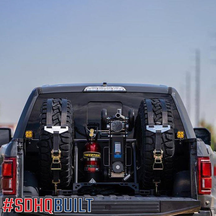 17-24 Ford Raptor SDHQ Built-In Bed Chase Rack | Heavy-Duty Off-Road Truck Accessory | Perfect for Overlanding & Off-Road Adventures