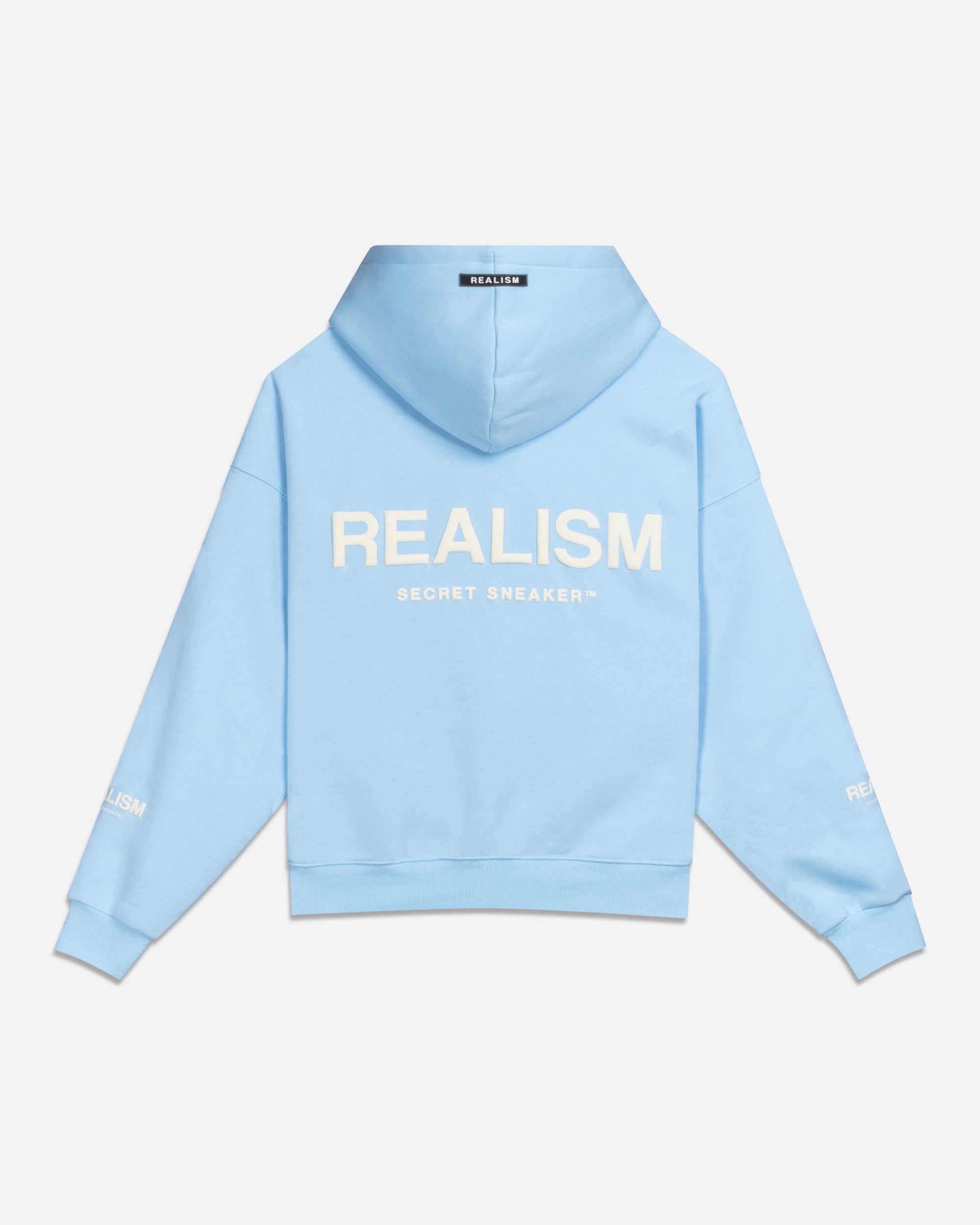 SSS Realism Court Boxy Hoodie - Sky Blue | Trendy Oversized Streetwear for Men & Women | Perfect for Casual Outfits, Gym, and Outdoor Activities