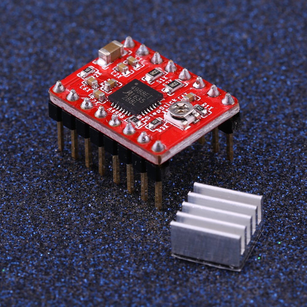 Hilitand Mini A4988 Stepper Motor Driver Module for 3D Printers - Compatible with RepRap, CNC Machines & DIY Projects - High Precision Stepping Motor Control for Smooth Printing