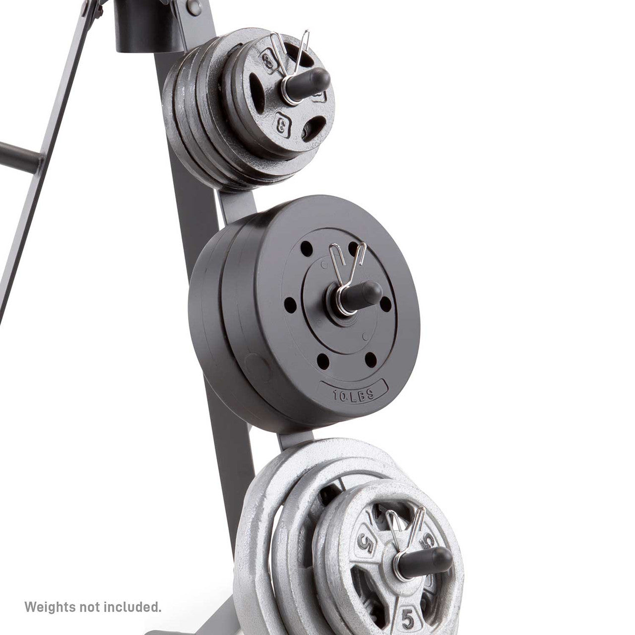 Marcy PT 36 Standard Weight Plate Tree - Olympic Barbell Plate Storage Rack for Home Gym & Fitness Training