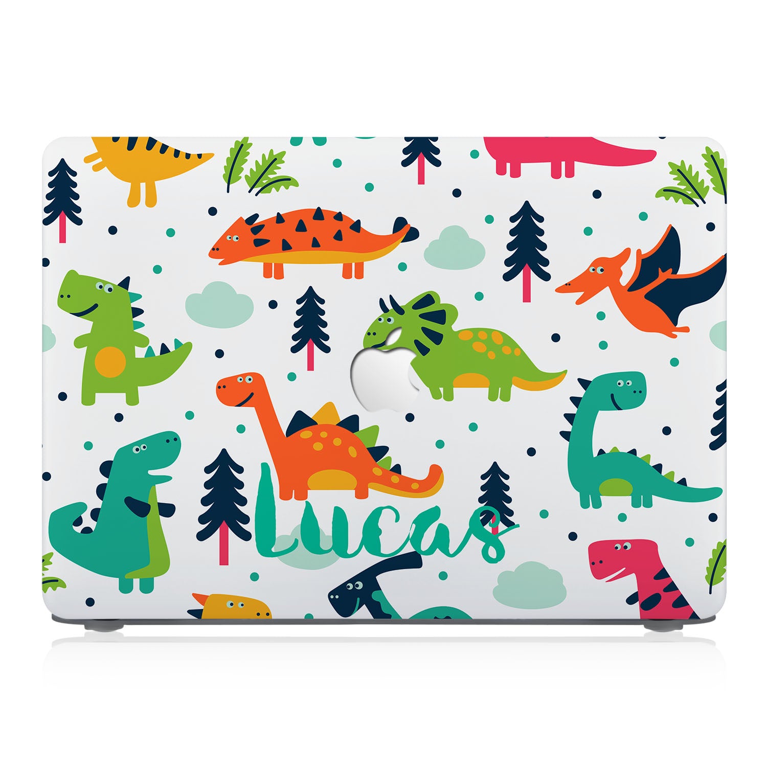 Premium MacBook Pro/Air Protective Case with Dinosaur Design - Durable Scratch-Resistant Cover for 13/15 Inch Laptops - Perfect for Work, School & Travel Accessories