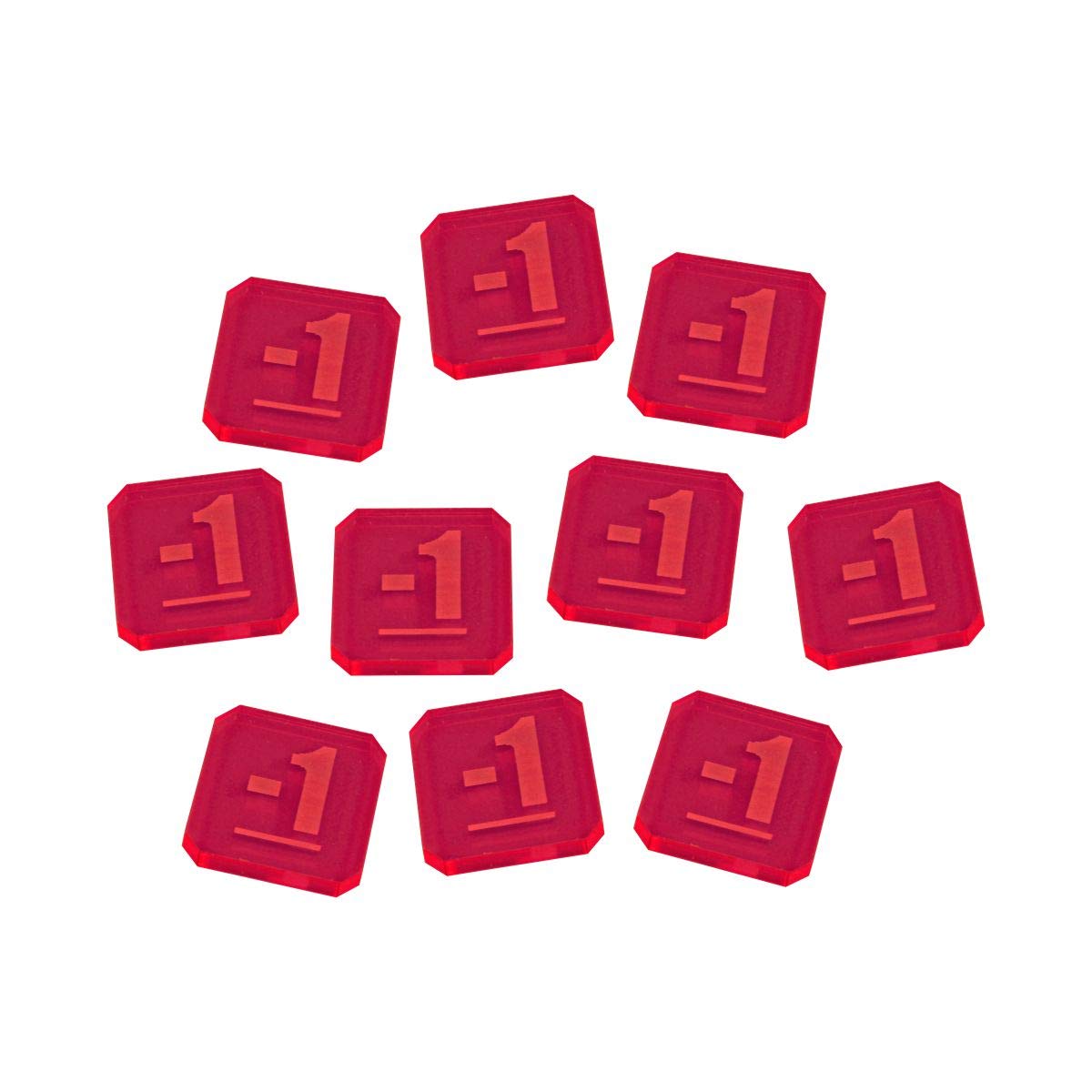 LITKO Warhammer 9th Edition Game Tokens Set - 10 Pack Fall Back/Stationary Markers with Advance/Moved, Reroll, Plus One & Minus One Tokens (Fluorescent Pink) - Perfect for Tabletop Strategy Games & Tournaments
