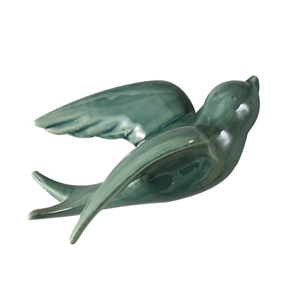 Ceramic Hanging Swallows & Sparrows - Handcrafted Bird Wall Decor Sculptures for Living Room, Garden & Outdoor Spaces | Elegant Dove Figurines & Decorative Bird Ornaments for Home & Patio Decor