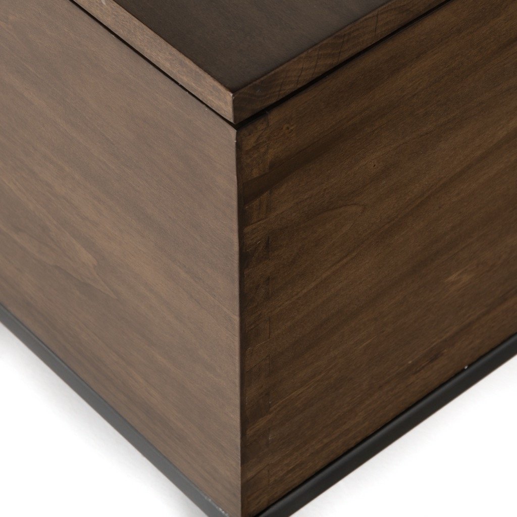 Trey Trunk Auburn Poplar - Stylish Wooden Storage Chest for Home Decor & Organization | Perfect for Bedroom, Living Room & Entryway Storage