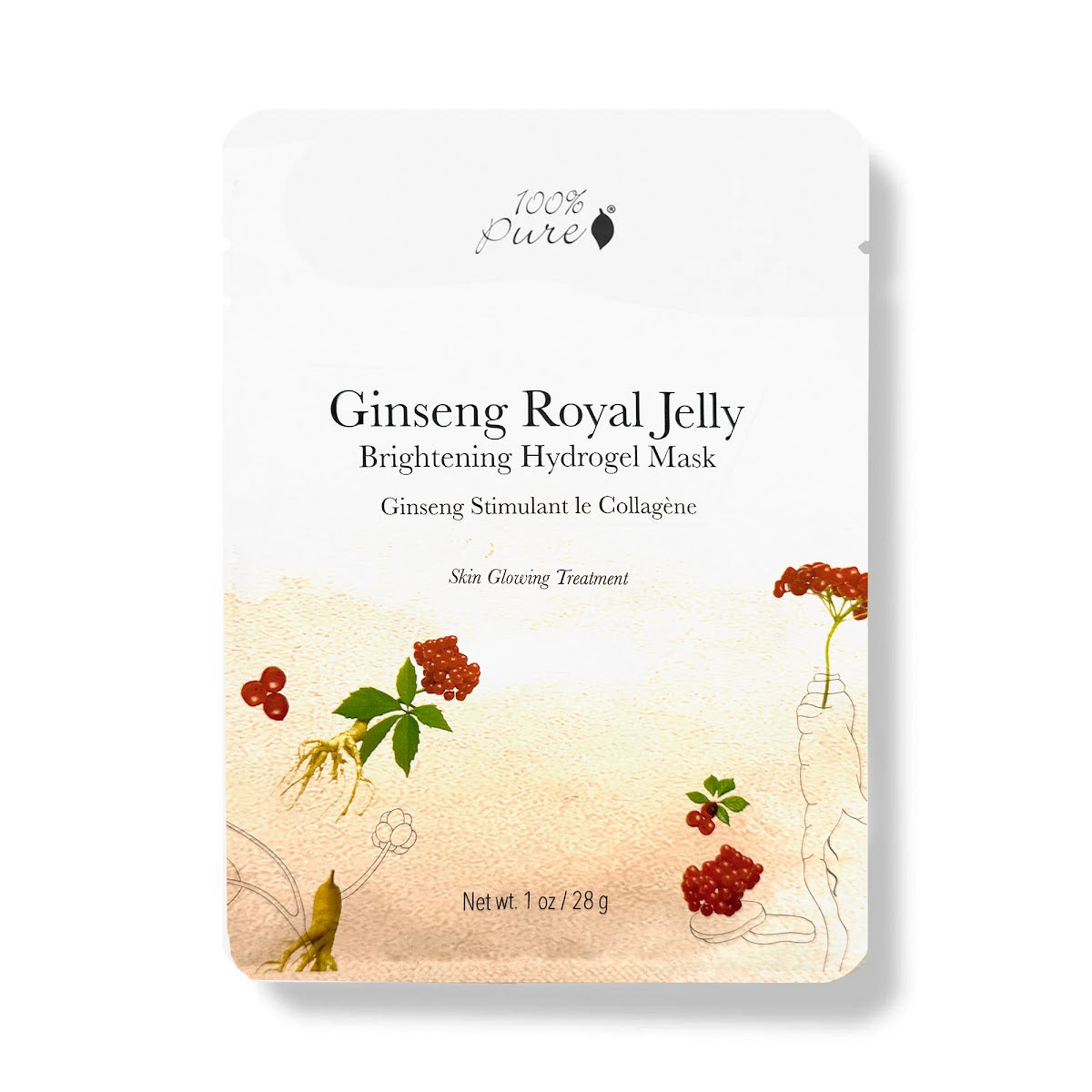 Ginseng Royal Jelly Face Mask - Anti-Aging & Hydrating Sheet Mask for Glowing Skin | Perfect for Spa Night & Self-Care Routine