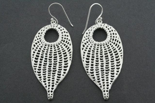 Peacock Feather Earrings for Women - Sterling Silver Dangle Earrings - Boho Chic Jewelry for Parties, Weddings & Special Occasions