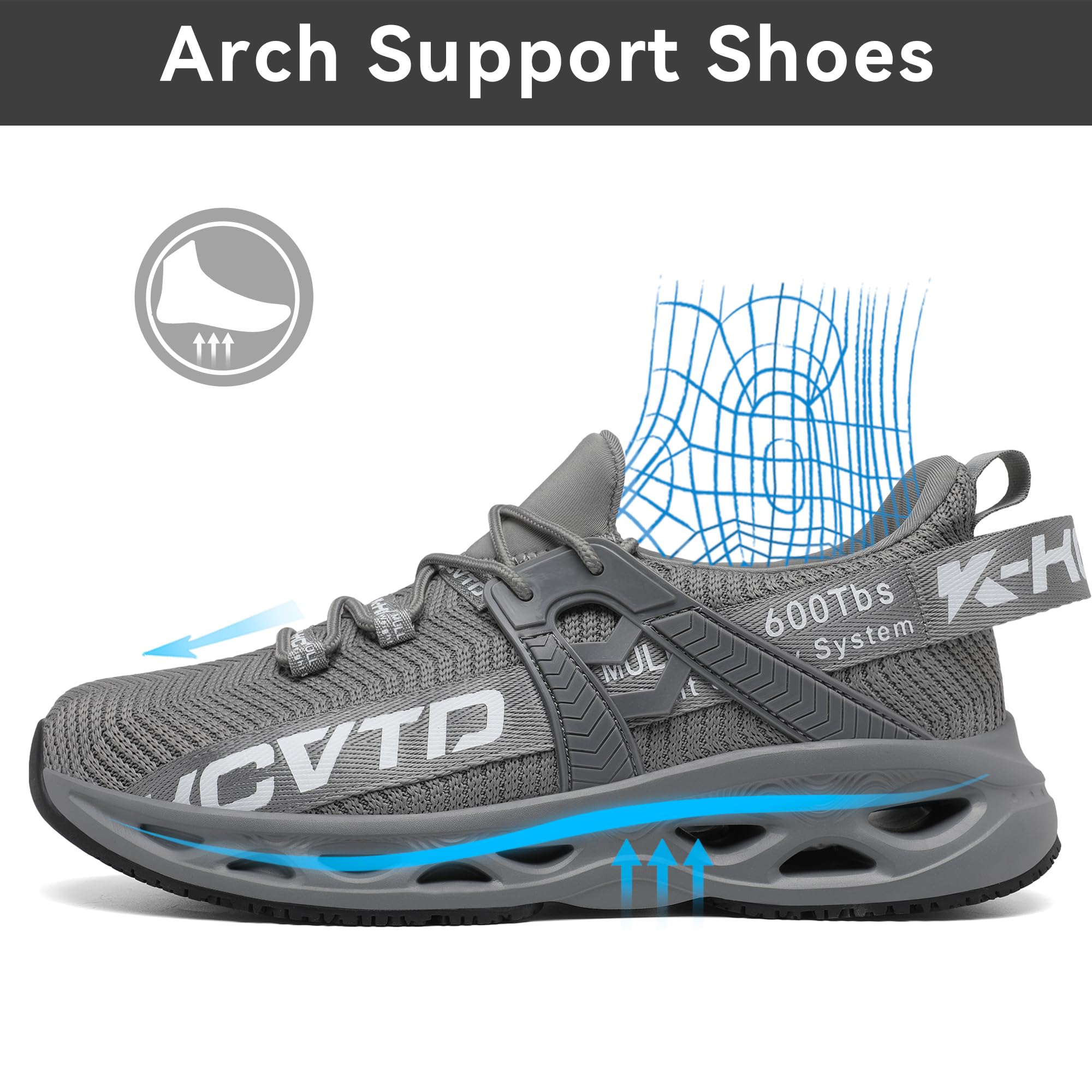 KCVTD Steel Toe Work Shoes for Men & Women - Indestructible Safety Sneakers with Puncture Proof & Slip Resistant Construction - Perfect for Construction Sites, Warehouses & Industrial Work