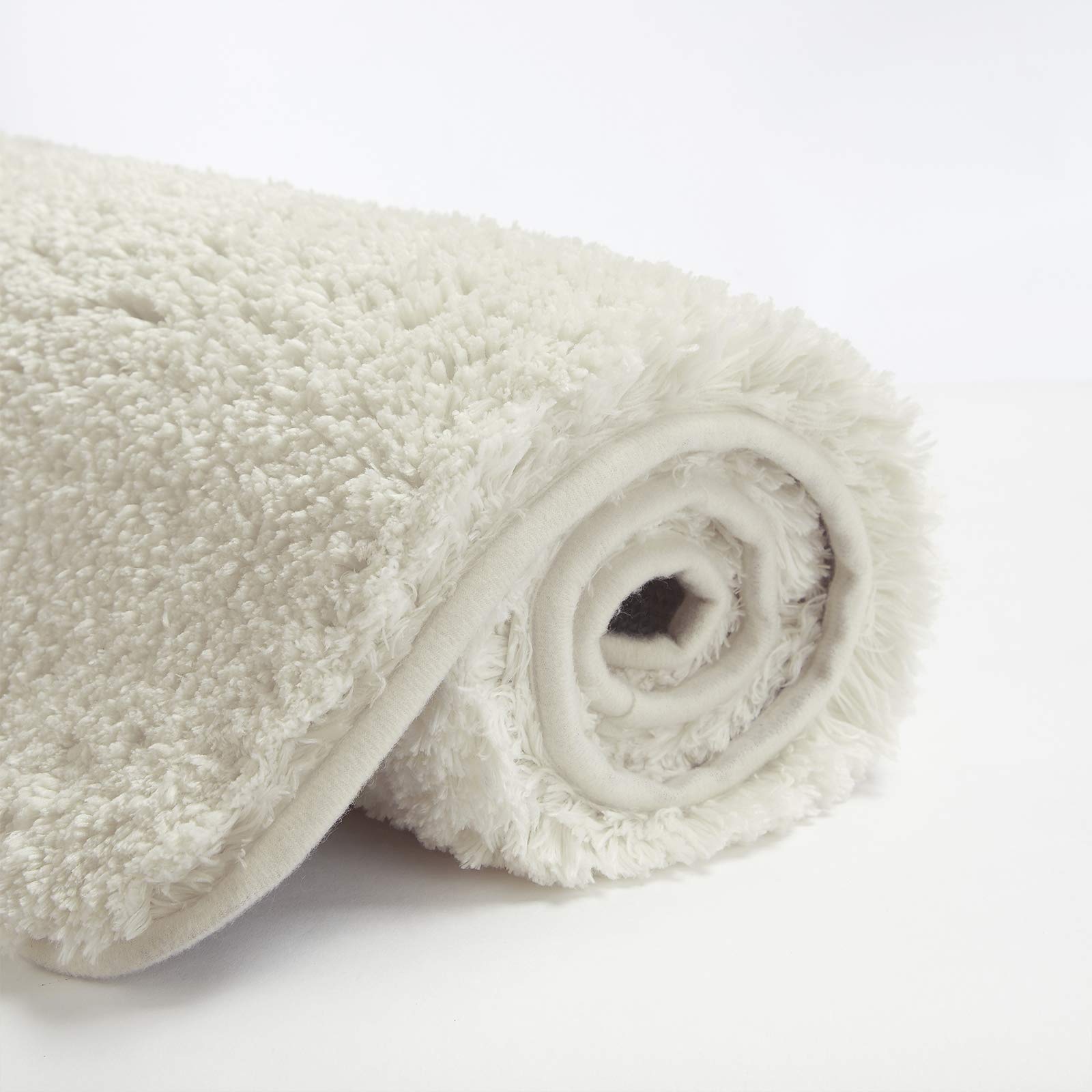 Non-Slip Bath Mat - Super Absorbent Soft Microfiber Shaggy Bathroom Rug | Machine Washable Plush Shower Mat (16