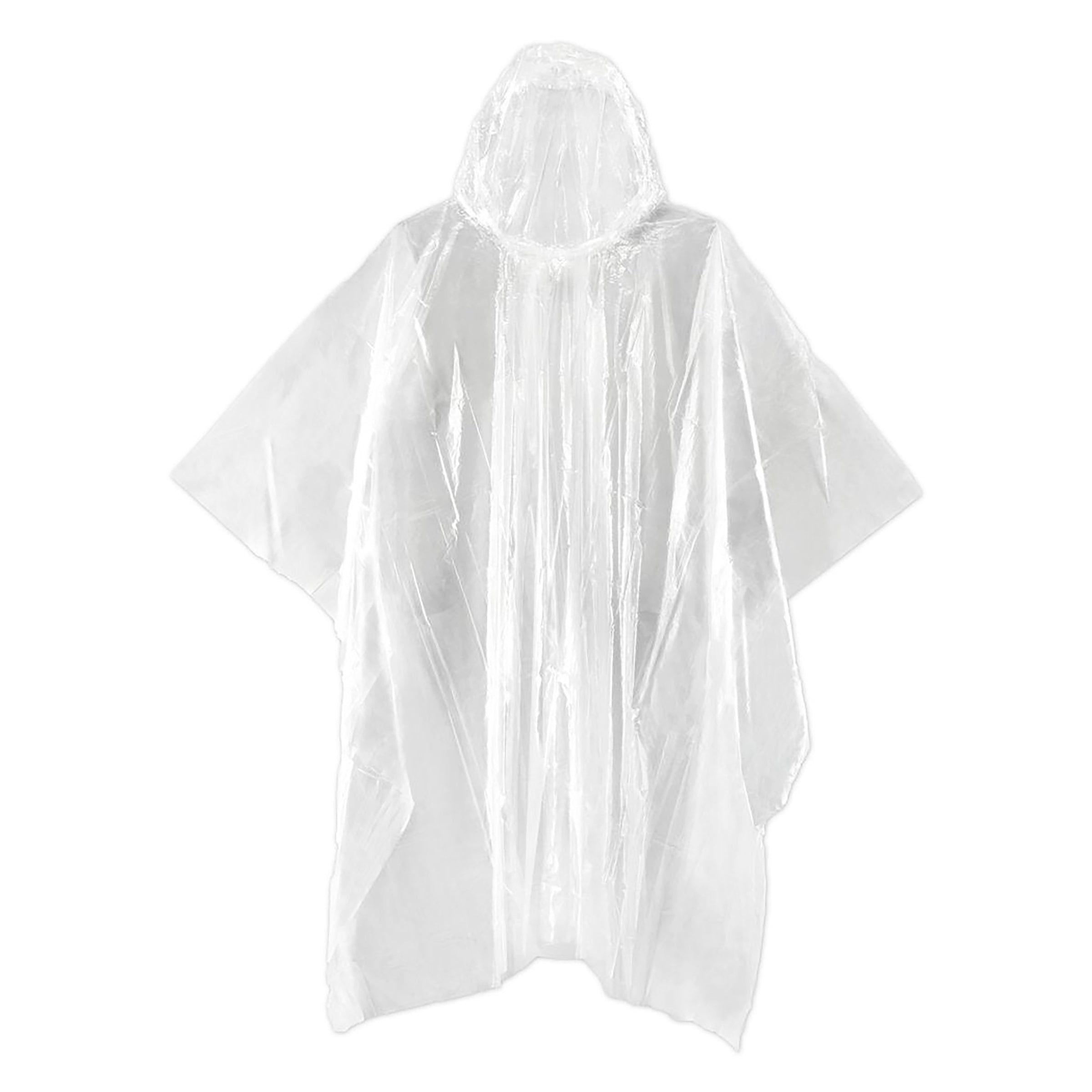 Emergency Rain Poncho - Lightweight Waterproof Reusable Hooded Raincoat for Outdoor Hiking, Camping & Travel - Packable Rain Gear for Adults & Kids