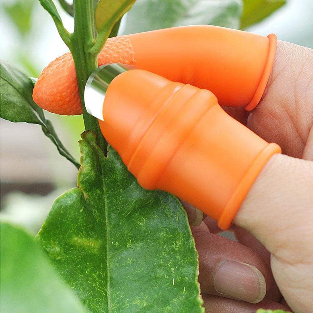 Silicone Thumb Knife Set - Portable Garden Tool for Trimming & Fruit Picking - Perfect for Gardening & Harvesting