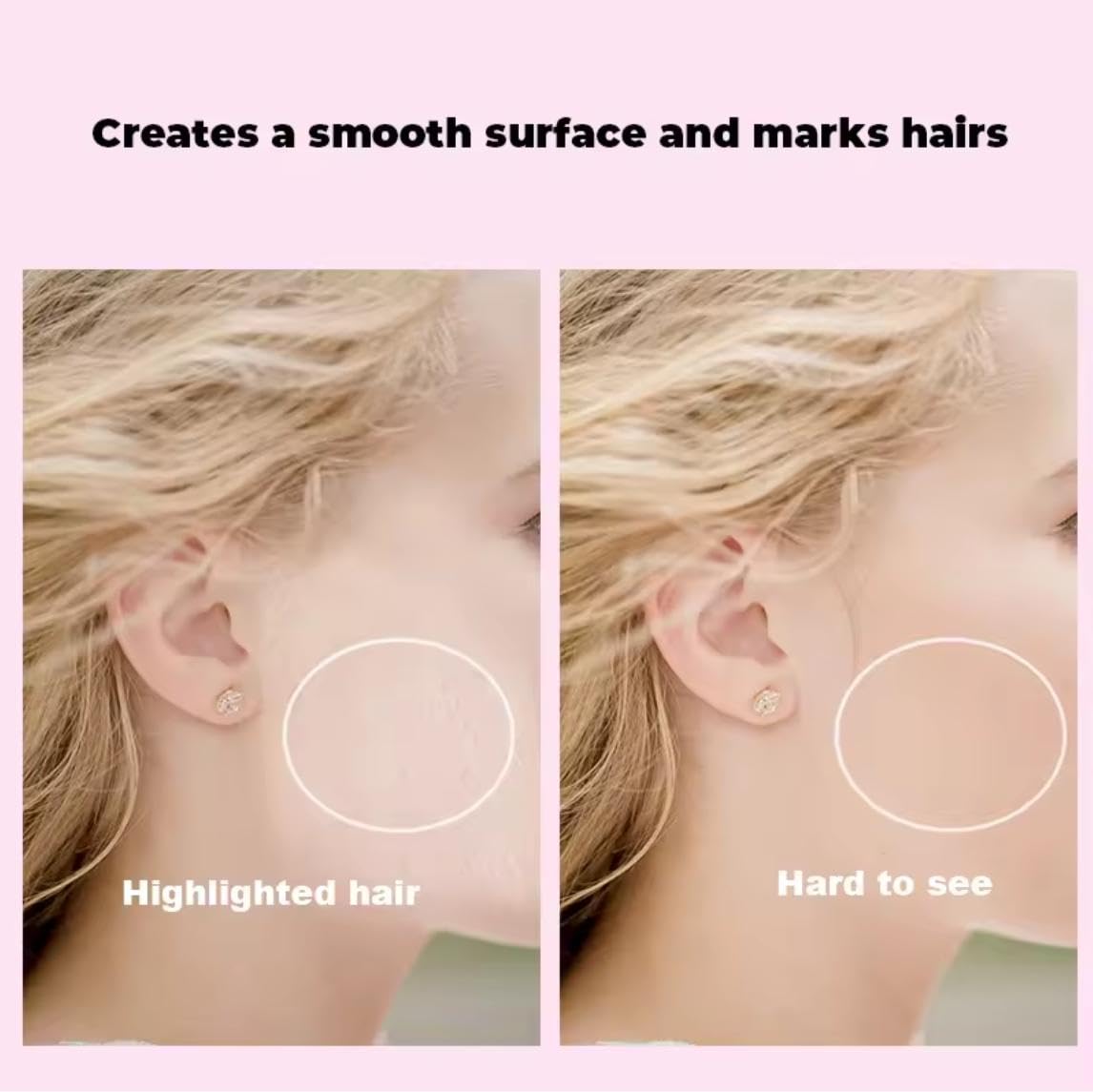 **Sknclean Hair Identifier Spray for Face Shaving & Dermaplaning - 4oz Dry Powder Spray with 4 Razors - Women's Skincare Set for Smooth Skin - Perfect for At-Home Dermaplaning & Pre-Makeup Prep**