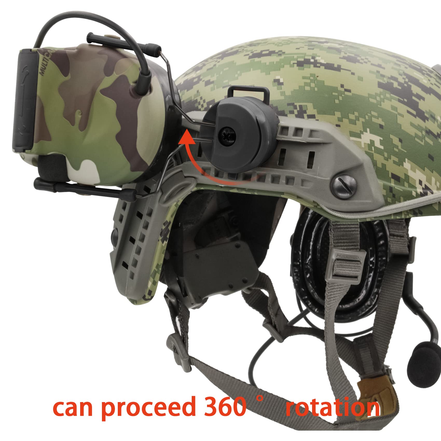COMTA 2 Tactical Headset with U94 PTT 2pin Connector - Noise Cancelling Military Headphones for Airsoft, Hunting & Shooting | Combat Training & Outdoor Adventure Gear