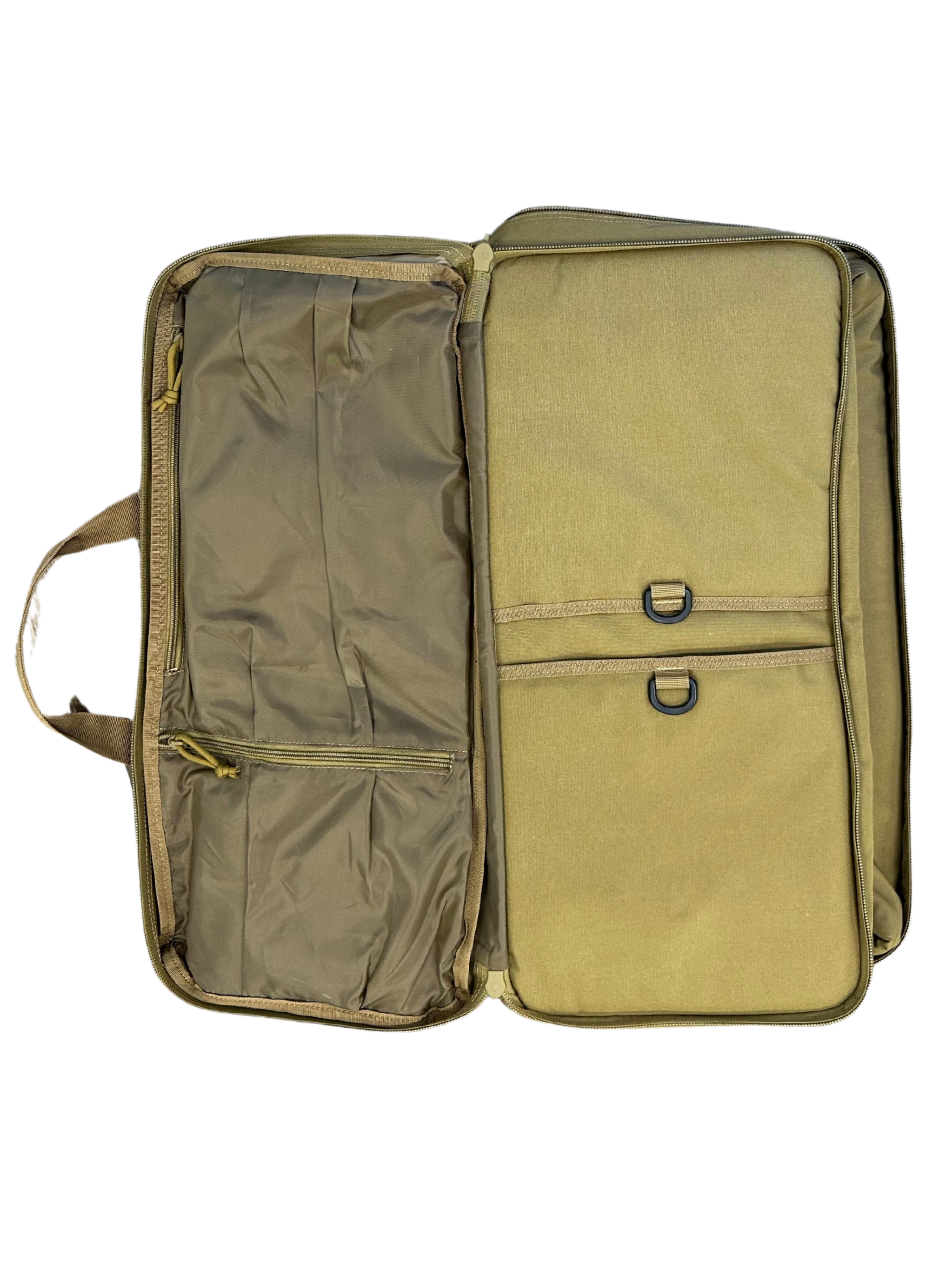 Savior Equipment Tactical Range Bag - Durable Military Style Shooting Range Accessories for Pistols & Ammo - Coyote Brown - Perfect for Range Training, Hunting & Outdoor Adventures