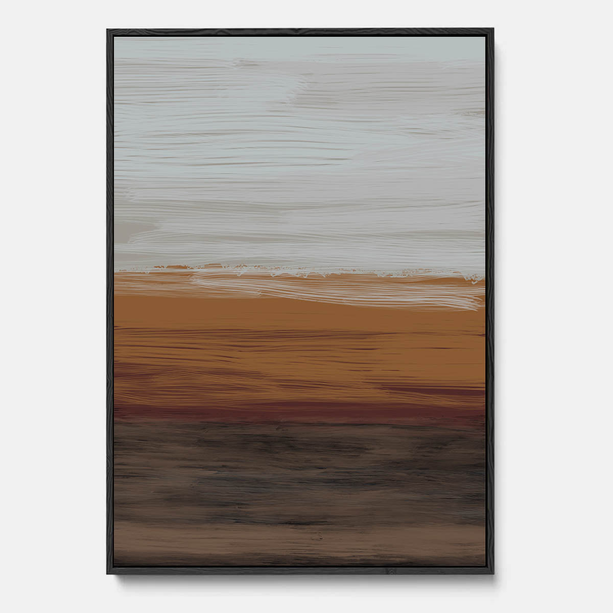 Untitled III Framed Canvas Wall Art - Modern Abstract Painting for Home & Office Decor - Perfect for Living Room, Bedroom or Office Space