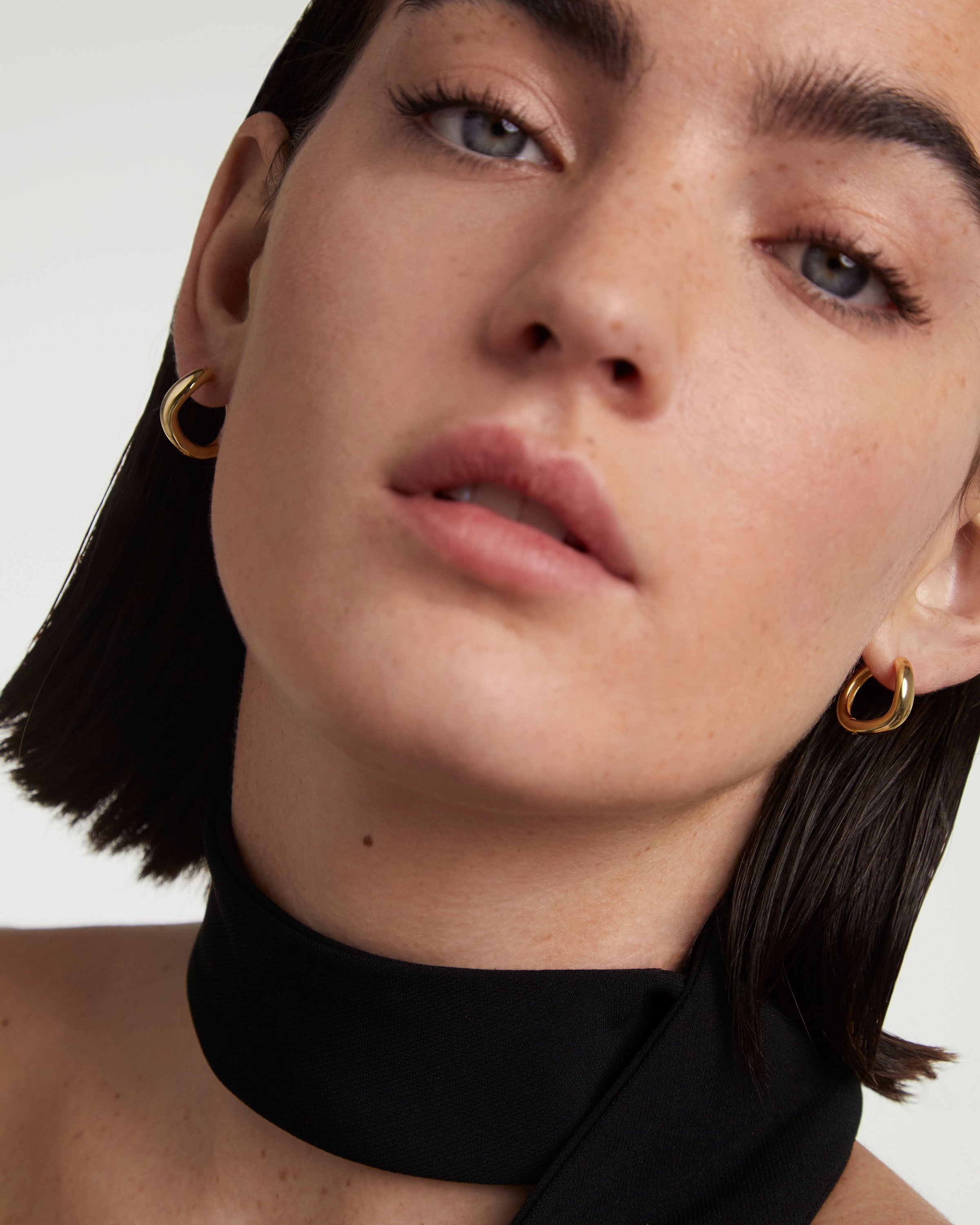 Celeste Gold Hoop Earrings for Women - Elegant 14K Gold Plated Hoops for Everyday Wear & Special Occasions