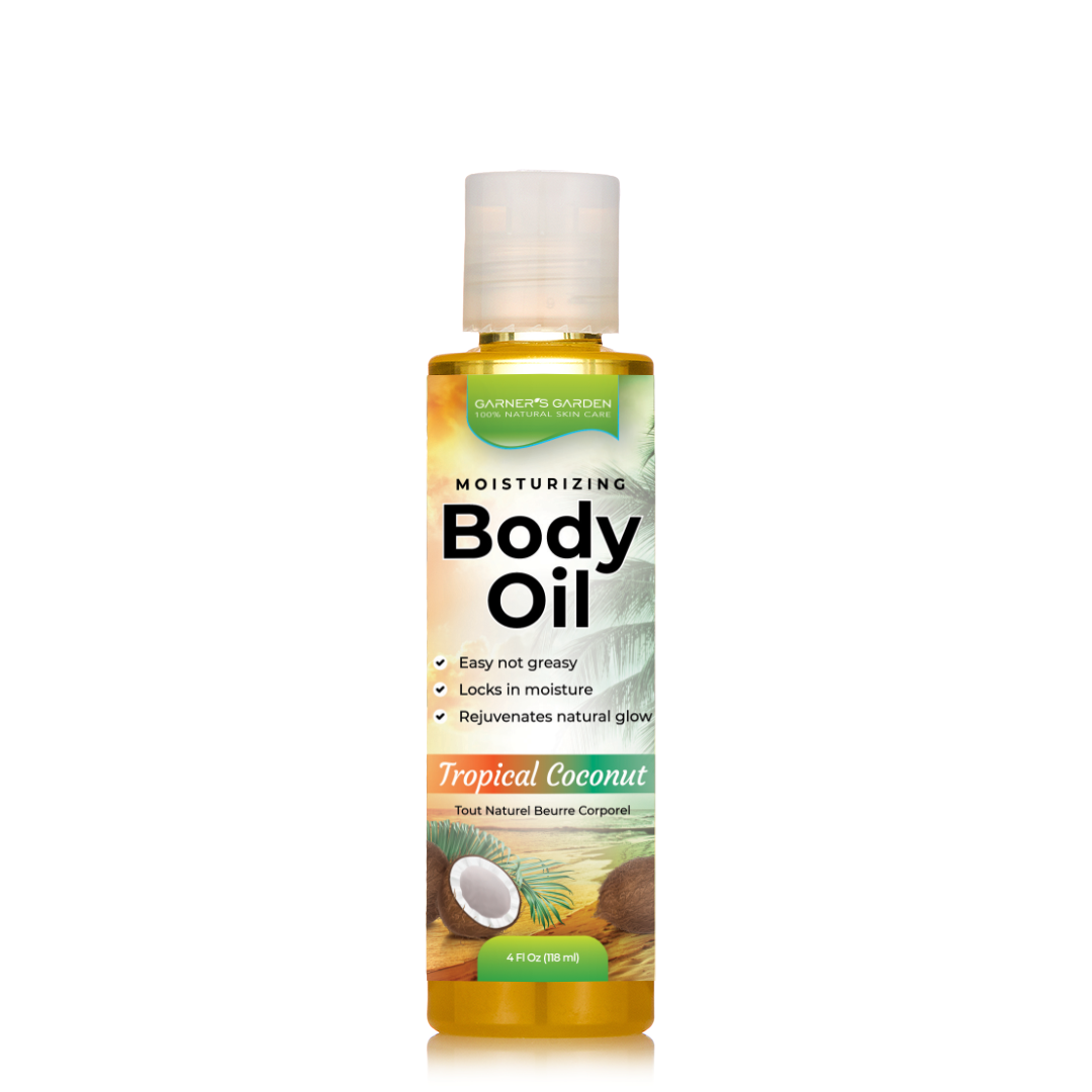 Natural Body Oil with Organic Ingredients | Hydrating & Nourishing for Dry Skin | Perfect for Massage, Aromatherapy & Daily Moisturizing