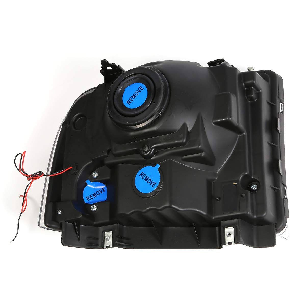 3D LED DRL Headlights & Grille Set for Ford F250-F550 05-07 - Black for Off-Road & Custom Builds