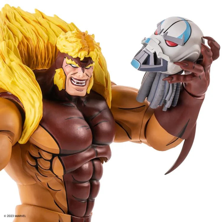 X-Men The Animated Series Sabretooth 1/6 Scale Collectible Action Figure - Perfect for Marvel Fans, Display & Comic Book Collections